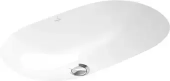 Villeroy & Boch O.novo onderbouwwastafel 53x32cm met overloop zonder kraangatbank wit Tijdelijk Beschikbaar