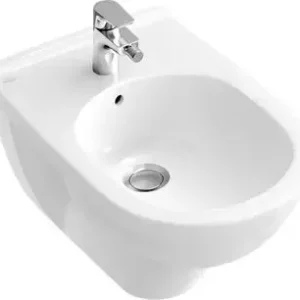 Koop Online Villeroy & Boch O.novo wandbidet m. overloop m. 1 kraangat wit