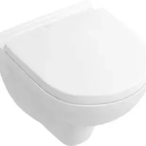 Villeroy & Boch O.novo combi-pack m. wandcloset diepspoel Compact 49cm m. zitting m. softclose en quick release ceramic+ wit Direct Verzonden
