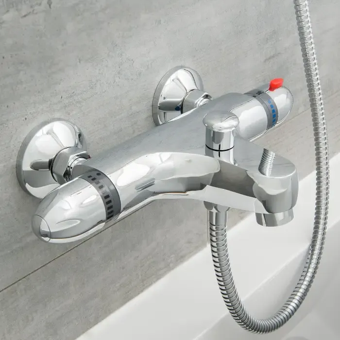 Hoge Kwaliteit Schutte SUPRA thermostatische mengkraan bad, chroom