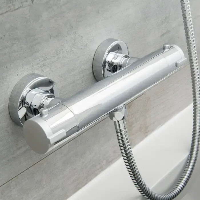 Schutte LONDON thermostatische mengkraan douche, chroom Betaalbaar