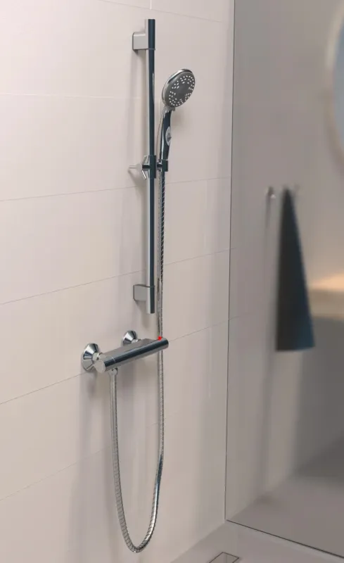 Schutte AQUA 2 SAVE thermostatische mengkraan douche met doucheset, chroom Actieprijs