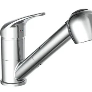 Schutte SUPRA ééngreepsmengkraan keuken met uittrekbare sproeier, chroom Speciale Aanbieding