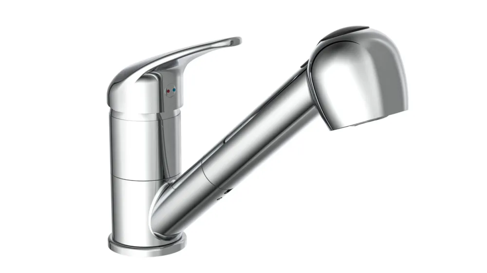 Schutte SUPRA ééngreepsmengkraan keuken met uittrekbare sproeier, chroom Speciale Aanbieding
