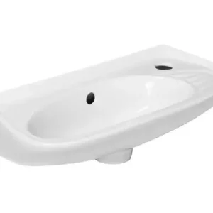 Snelle Levering Kerra Slim fontein 51x25cm wit met kraangat