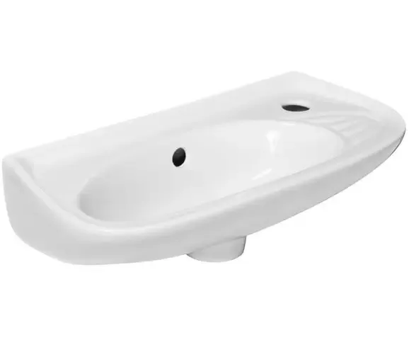 Snelle Levering Kerra Slim fontein 51x25cm wit met kraangat