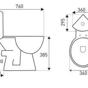 Bestel Nu Kerra Corner hoek toilet met reservoir en zitting wit