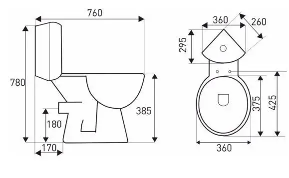 Bestel Nu Kerra Corner hoek toilet met reservoir en zitting wit