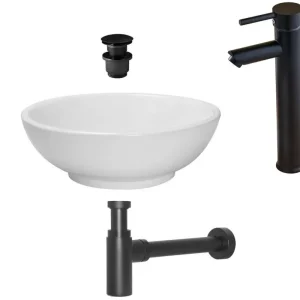 Nieuw Kerra Joker zwart waskom set compleet