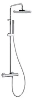 Plieger Royal doucheset m. stortdouche Ø25cm + handdouche + therm. douchekraan CoolTouch HOH=15cm chroom Gecertificeerd