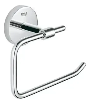 Gereduceerde Prijs Grohe Bau Cosmopolitan closetrolhouder z. klep chroom
