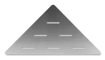 Alleen Vandaag LoooX Corner Shelf hoekplanchet 30x22cm geschikt voor in doucheruimte RVS geborsteld