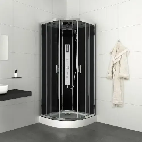 Badstuber Trend complete douchecabine kitvrij kwartrond 90x90x210cm Merkproduct