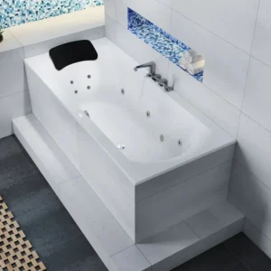 Riho Lima bubbelbad 190x90cm wit glans pneumatisch met 6 + 4 + 2 hydrojets Weekendaanbieding