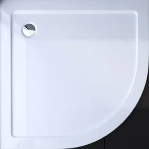 Badstuber Zeus kwartronde douchebak 80x80x5.5cm wit Finale Uitverkoop