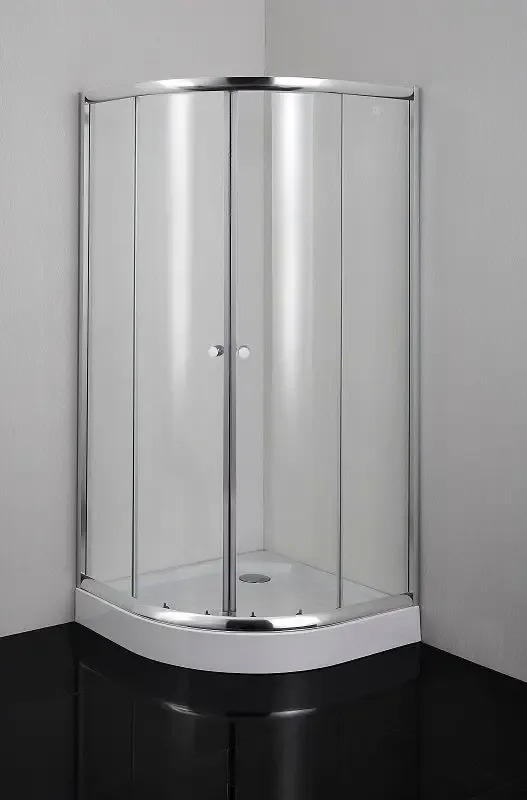 Nieuw Badstuber Aura douchecabine kwartrond 90x90x190cm chroom