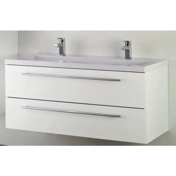 Voordeelprijs Badstuber Fiora badkamermeubel 120cm hoogglans wit