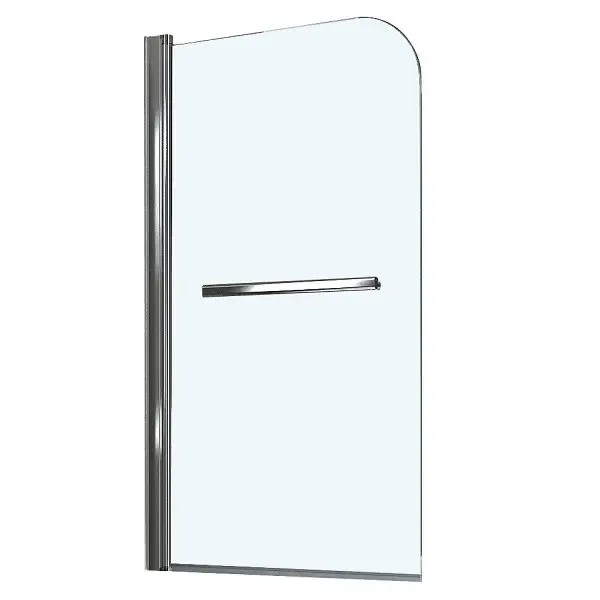 Populair Badstuber Tube badwand 140x80cm helder met handdoekhouder