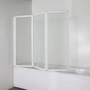 Laatste Kans Badstuber Trice inklapbare badwand 130x121cm wit