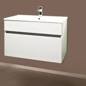 Lage Kosten Badstuber Stella badkamermeubel 80cm hoogglans wit