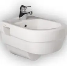 Superprijs Badstuber Jade hangend bidet wit keramiek