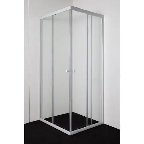 Badstuber Corner white 80-90x80-90cm douchecabine helderglas Favoriet