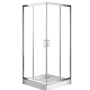 Badstuber Corner vierkante douchecabine 90x90x190cm chroom Bestel Nu
