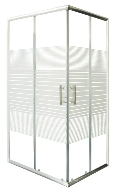 Koop Vandaag Badstuber Asym douchecabine rechthoek 100x80cm