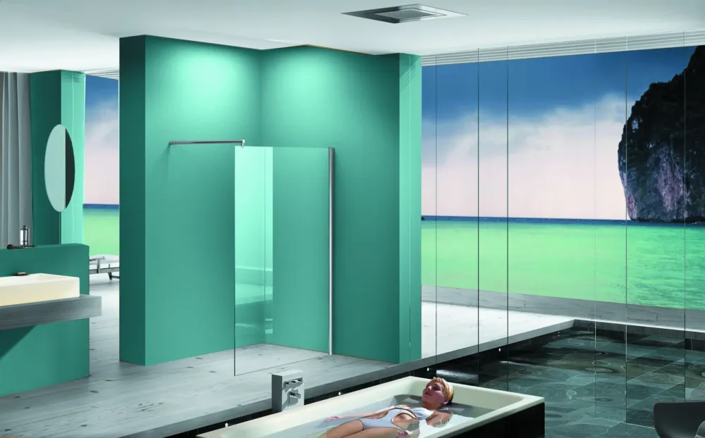 Superprijs Mueller Eco douchewand 60x200cm anti-kalk 8mm