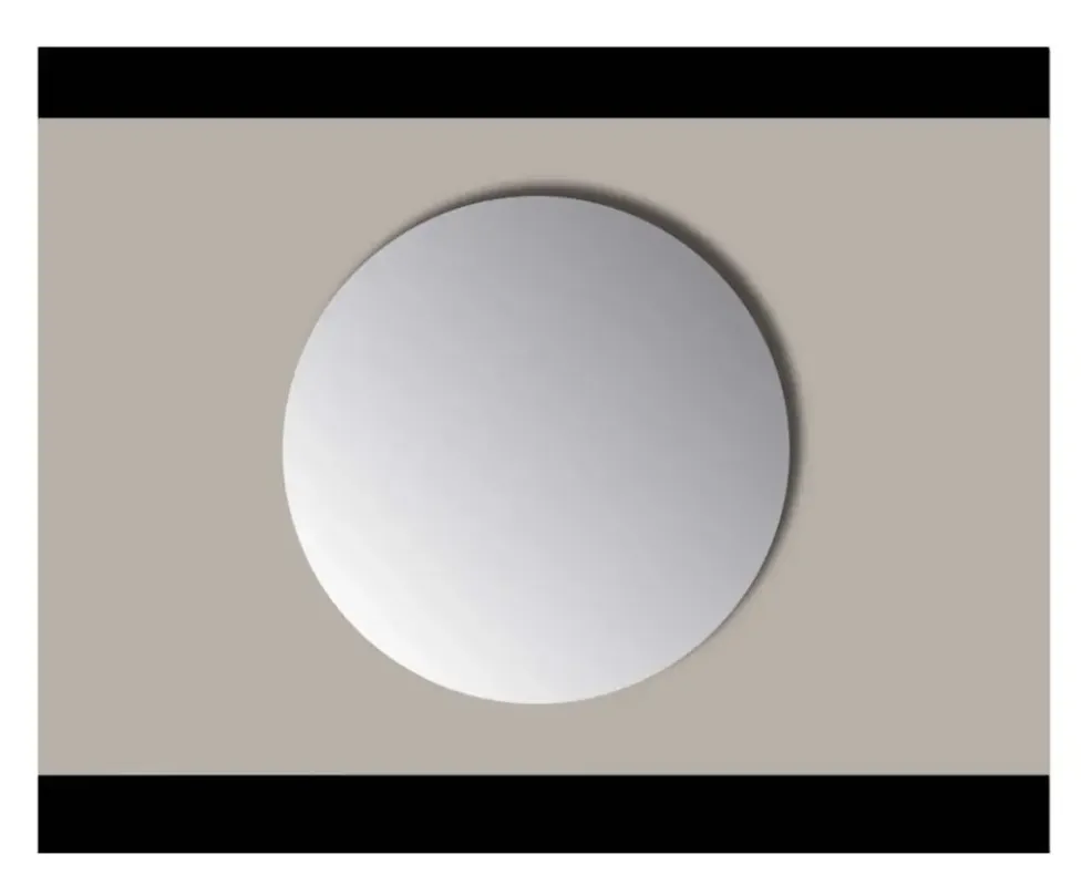 Nieuw Sanicare Q-mirrors spiegel rond 120 cm. zonder omlijsting / PP geslepen