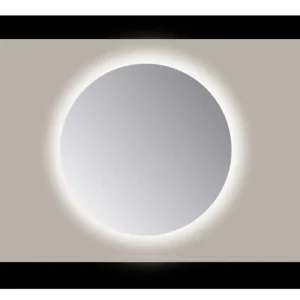 Sanicare Q-mirrors spiegel rond 85 cm. PP geslepen rondom Ambiance Warm White leds (zonder sensor) Favoriet