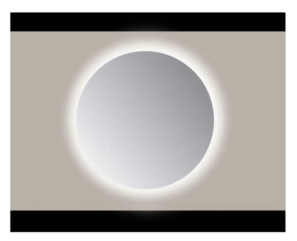 Sanicare Q-mirrors spiegel rond 85 cm. PP geslepen rondom Ambiance Warm White leds (zonder sensor) Favoriet