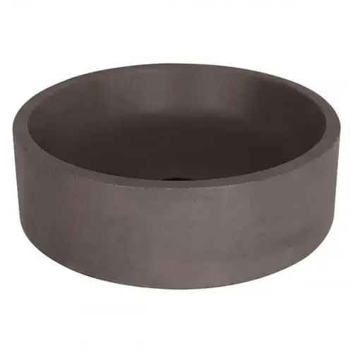 Differnz Marba opbouw waskom beton rond 42x13cm donker grijs Rechtstreeks Van De Fabrikant