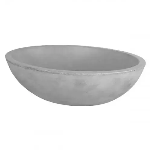 Differnz Dias opbouw waskom beton ovaal 50x38cm lichtgrijs Favoriet