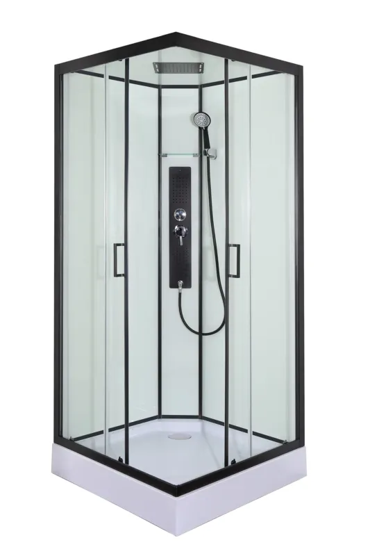 Populair Saniclear Elite gesloten douchecabine vierkant 90x90cm thermostaat kitvrij