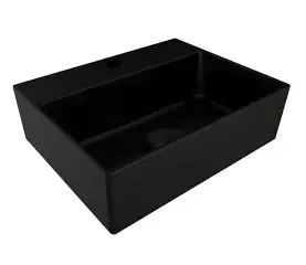 Meest Verkocht Plieger Kansas Mini fontein met kraangat zonder overloop 29x23cm mat zwart