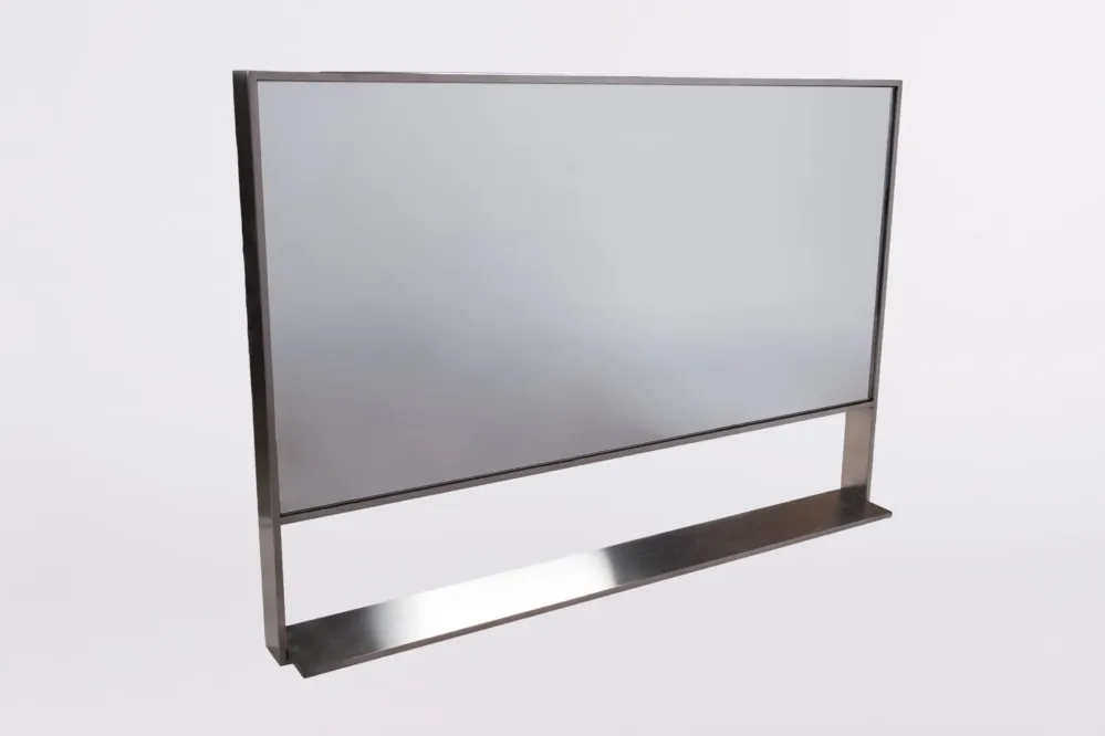 B-Stone Himalaya RVS spiegel 100x70cm met planchet Aanbieding