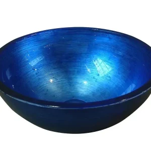 Direct Beschikbaar Sapho Murano glazen waskom 40cm blauw