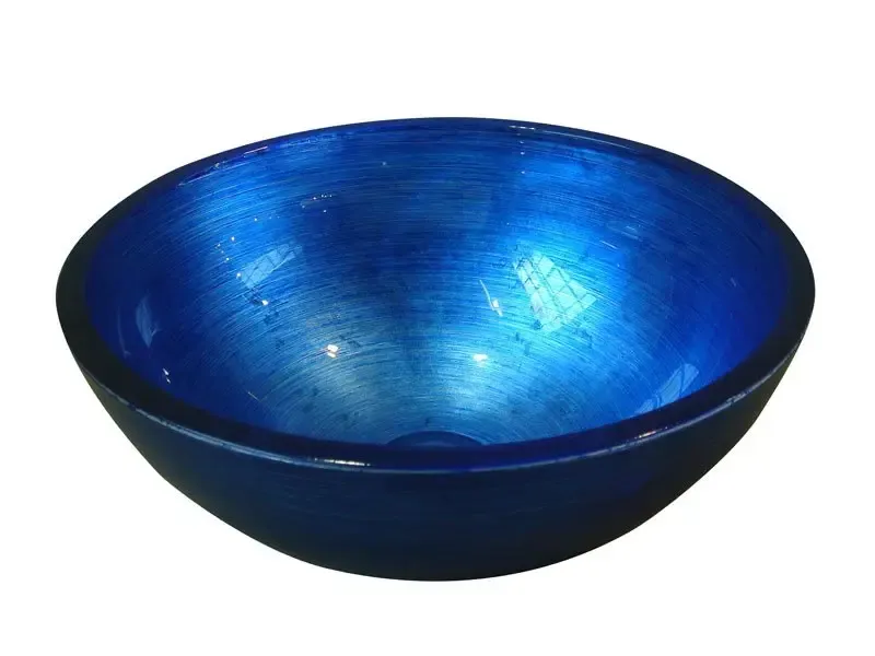 Direct Beschikbaar Sapho Murano glazen waskom 40cm blauw