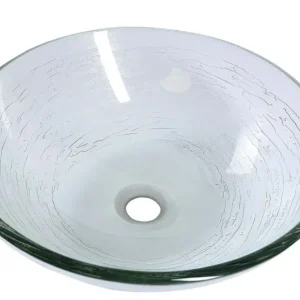 Sapho Mendoza glazen waskom 42cm transparant Laatste Kans