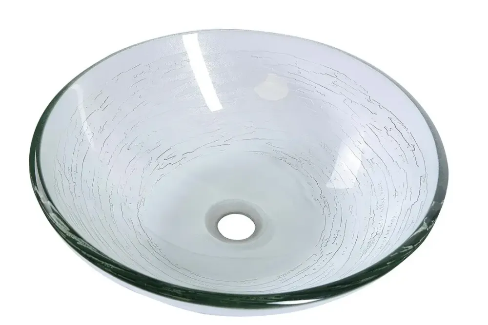 Sapho Mendoza glazen waskom 42cm transparant Laatste Kans