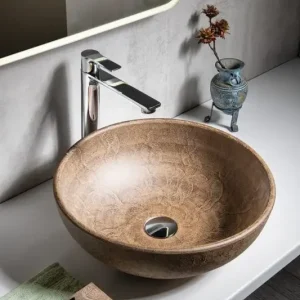 Sapho Priori keramische decoratie waskom 42cm bruin Goedkoop