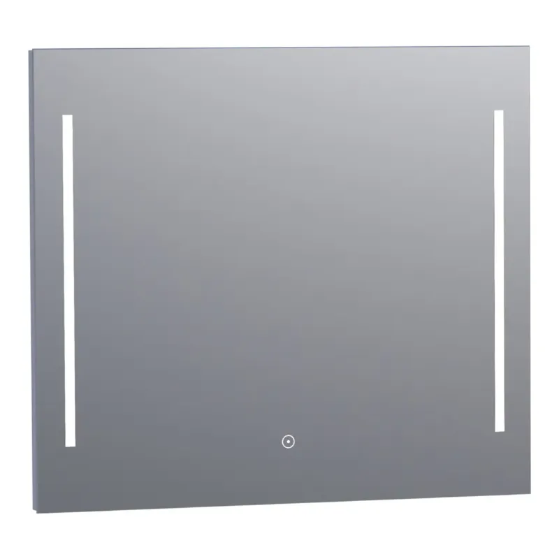 Exclusieve Aanbieding Brauer Pyrite rechthoekige spiegel met verlichting 80x70cm