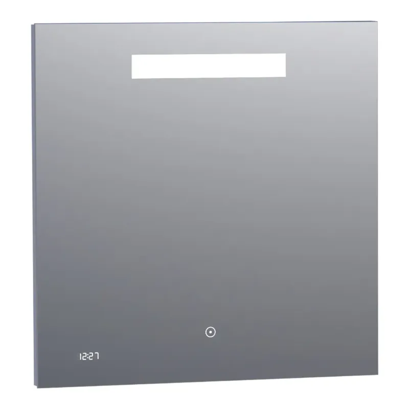 Nu Kopen Brauer Quartz rechthoekige spiegel met verlichting 70x70cm