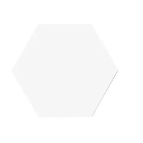 Terre D‘Azur Hexagonale vloertegel mat wit 15x17cm hexagon F4 Koopje