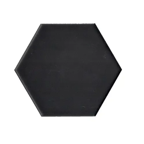 Terre D‘Azur Hexagonale vloertegel mat zwart 15x17cm hexagon F17 Op = Op