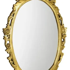 Sapho Desna ovale barok spiegel goud 80x100 Op = Op