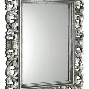 Speciale Aanbieding Sapho Scule barok spiegel met zilver omlijsting 80x120cm