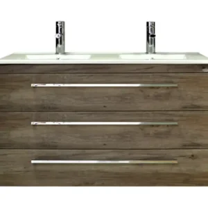 Sanicare Q1 badkamermeubel met 3 laden 120 cm truffel Dagaanbieding