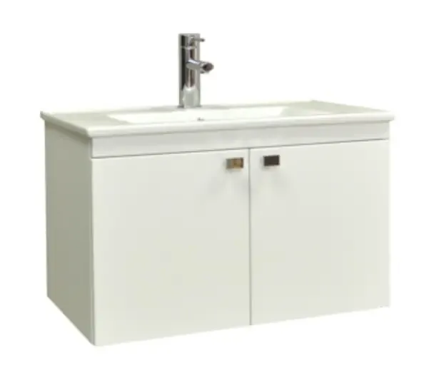 Sanicare Q5 badkamermeubel 2 deurs 80 cm hoogglans wit Speciale Aanbieding